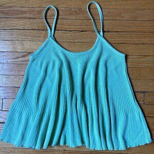 MNG CROP SWING TOP SIZE SMALL-MINT GREEN KNIT TOP